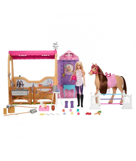 BARBIE Barbie Mysteries : The Great Horse Chase-Coffret écurie ultime - Barbie - HXJ44
