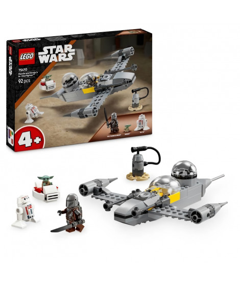 LEGO Star Wars : The Mandalorian 75410 Le chasseur N-1 de Mando et Grogu - Jeu des 4 ans