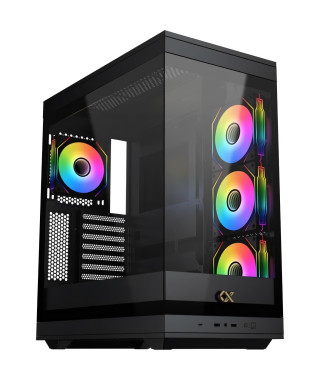 Boîtier PC - XIGMATEK - META - Moyen tour - E-ATX - Verre trempé - ARGB - Noir