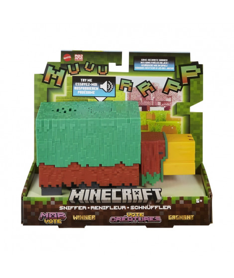 Minecraft-Renifleur Figurine articulée 8,25 cm avec sons tirés du jeu - Minecraft - HXM85
