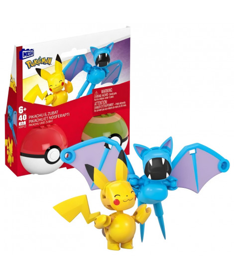 MEGA Pack de 2 Pokeball de 40 micro-briques (modele aléatoire)