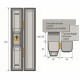 Verrou - ABUS - FTS3002 S KA AL0125 - Sécurité pour fenetres en alu, bois, plastique - Clé nécessaire uniquement pour l'ouver…