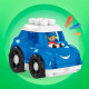 Mega Bloks - Lil' Véhicules First Builders (modele aléatoire) - Briques de construction - Des 12 mois - MEGA Bloks - CND62