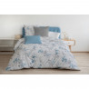 Parure de couette 240x260 cm HOME LINGE PASSION POMPADOUR : Housse de couette + 2 taies d'oreiller - 100% Coton 57 Fils - Bla…