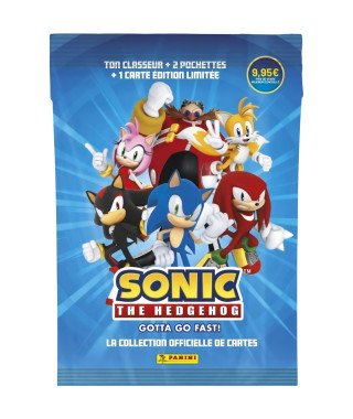 Starter Pack - PANINI - Sonic le hérisson Classic - Classeur - 2 pochettes - 1 carte Édition Limitée