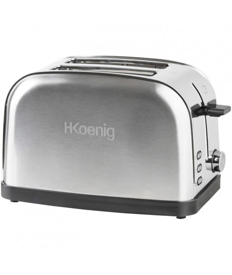 Grille-pain deux tranches - HKoeNIG - TOS7 - 850 W - Acier inoxydable