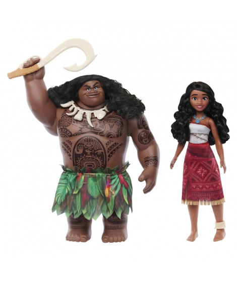 DISNEY PRINCESS - VAIANA Coffret duo  vaiana et maui - JDD43