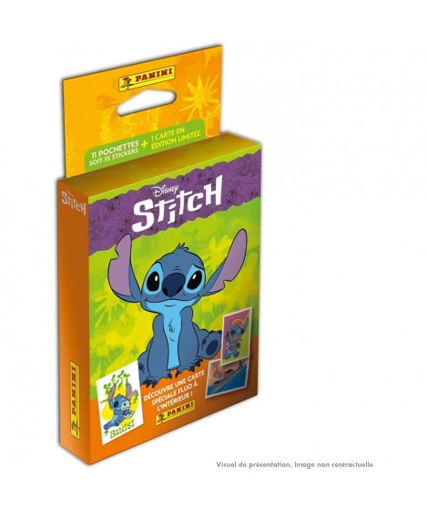 Blister - PANINI - Stitch - 11 pochettes - 55 stickers