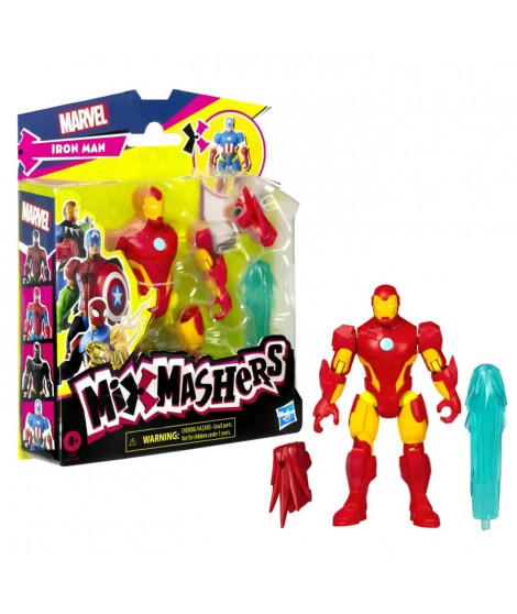 MixMashers Marvel Avengers, figurine Iron Man a mélanger et combiner avec accessoires