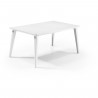 Table de jardin - Allibert by KETER - Lima - Rectangulaire 160cm - Blanc - Pour 6 personnes - En résine