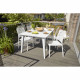 Table de jardin - Allibert by KETER - Lima - Rectangulaire 160cm - Blanc - Pour 6 personnes - En résine