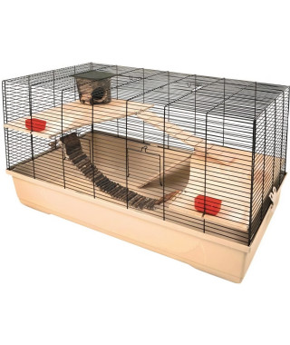KERBL Cage Gabbia pour Hamster 100x53x55cm - Beige -