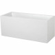 EDA Jardiniere Graphit - 99,5 x 39 x H 43 cm - 97,6 L - Blanc cérusé
