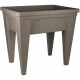 Potager surélevé EDA PLASTIQUE VEG&Table MAX - Zone de rétention d'eau - Pieds amovibles - Taupe