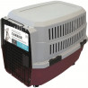 M-PETS Caisse de transport Viaggio Carrier L - 81,3x56x58,5cm - Bordeaux et gris - Pour chien