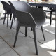 Chaises d'extérieur Akola - Keter - Lot de 2 - Graphite - Résine - Ergonomique