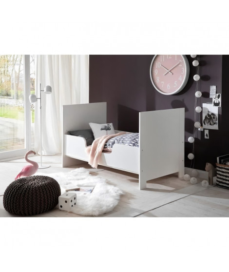 Kit d'évolution OLIVIA pour lit a barreaux - Compatible avec chambres Duo et Trio BERRY et NIKO - L140 x H27 x P2 cm - Blanc
