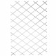 Treillis extensible plastique blanc - 100x200cm - Nature - S'adapte en largeur - Set de fixation