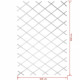 Treillis extensible plastique blanc - 100x200cm - Nature - S'adapte en largeur - Set de fixation