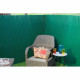 Canisse double face PVC vert foncé - NATURE - 1,5 x 3 m - 100% occultant - 1500 g/m²