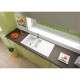 STRADOUR Evier cuisine a encastrer 1,5 bac + 1 égouttoir Arena - Résine - 100 x 50 cm - Blanc