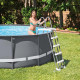 Échelle de piscine - Intex - 28077 - Double sécurité avec marches amovibles et plateforme