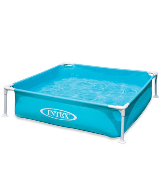 Intex - 57173NP - Piscinette metal acidulée carrée turquoise