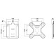 ERARD - Support mural fixe 043010