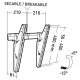 ERARD - Support mural inclinable 002531