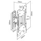 MBG FRANCE - Support mural orientable ELB2342-1