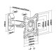 MBG FRANCE - Support mural orientable H2342/2A