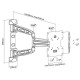 MBG FRANCE - Support mural orientable AL2342-3A