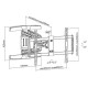 MBG FRANCE - Support mural orientable AL3780-6A