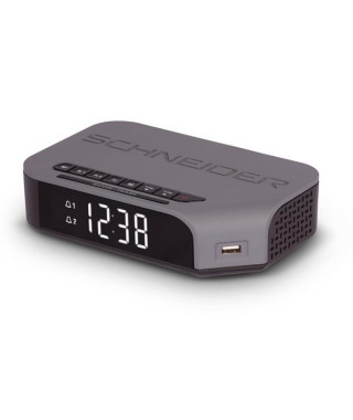 SCHNEIDER - Radio-réveil GMSC310ACLGRY