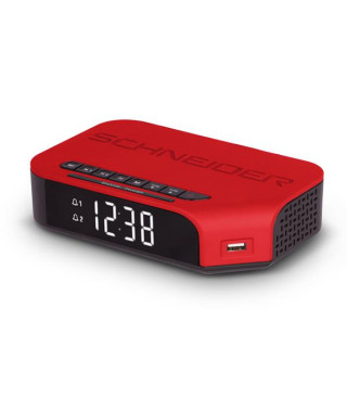 SCHNEIDER - Radio-réveil GMSC310ACLRED
