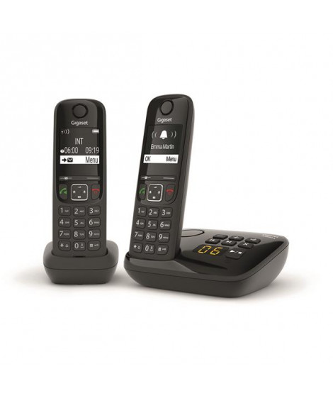 GIGASET - Téléphone résidentiel AS690ADUONOIR