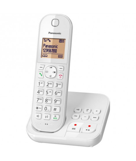 PANASONIC - Téléphone résidentiel avec répondeur - KXTGC420FRW