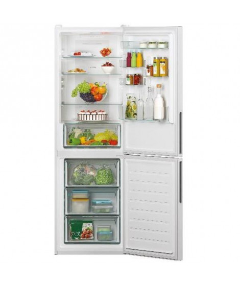 CANDY - Réfrigérateur combiné CCE3T618EW