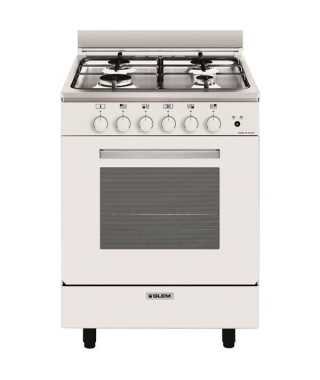 GLEM - Cuisinière mixte GA660CVMWH