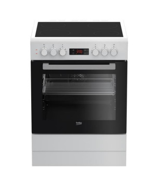 BEKO - Cuisinière vitrocéramique - FSE67300WCS