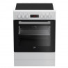 BEKO - Cuisinière vitrocéramique - FSE67300WCS