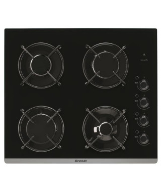 BRANDT - Table de cuisson gaz BPG6413B