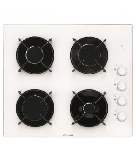 BRANDT - Table de cuisson gaz BPG6413W