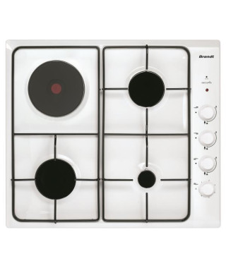 BRANDT - Table de cuisson mixte BPE6411WM