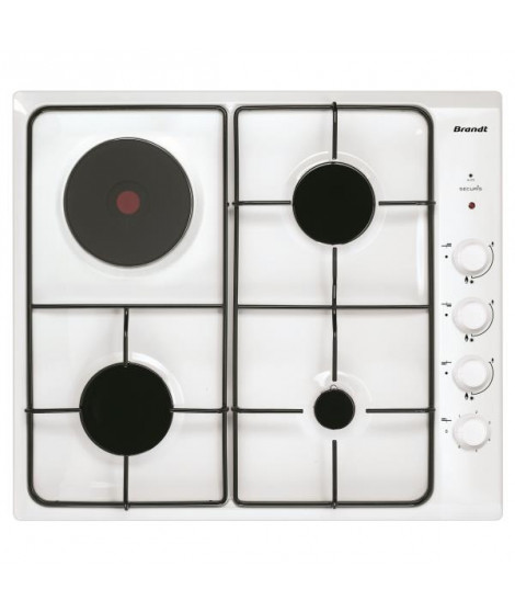 BRANDT - Table de cuisson mixte BPE6411WM
