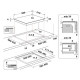 INDESIT - Table vitrocéramique RI161C