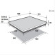 BRANDT - Table de cuisson mixte induction BPI6414BM