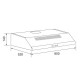 GLEM - Hotte visière GHC625WH