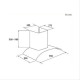 BRANDT - Hotte décorative murale AD1070X