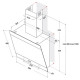 WHIRLPOOL - Hotte décorative murale AKR62FLTK